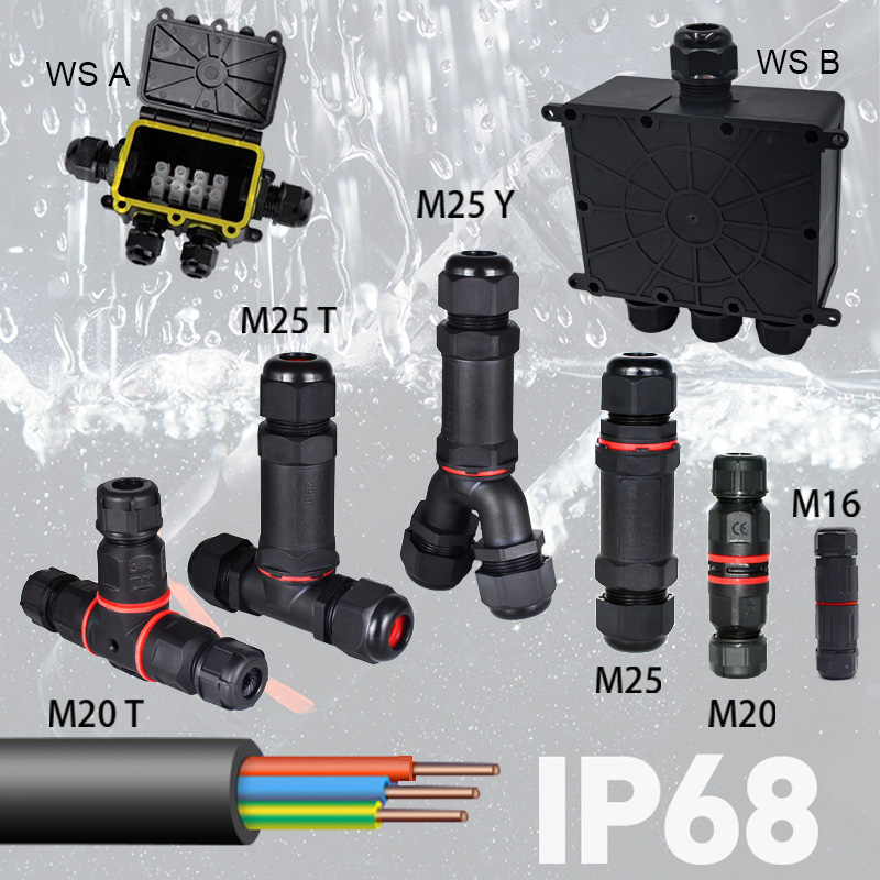 Outdoor Power Block - Obudowa z tworzywa sztucznego IP68 Zewnętrzna