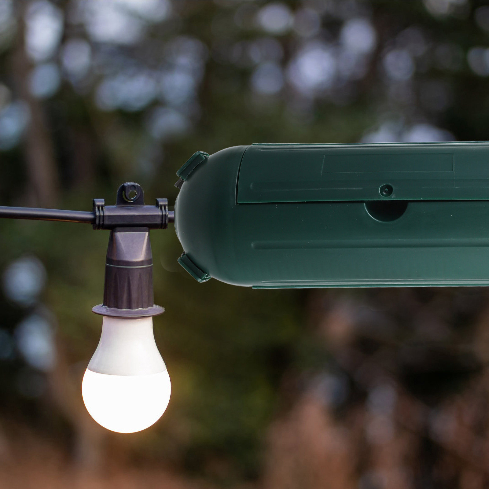 Outdoor Power Strip With Cover - Puszka zabezpieczająca przedłużacze z ulepszonymi zaciskami,