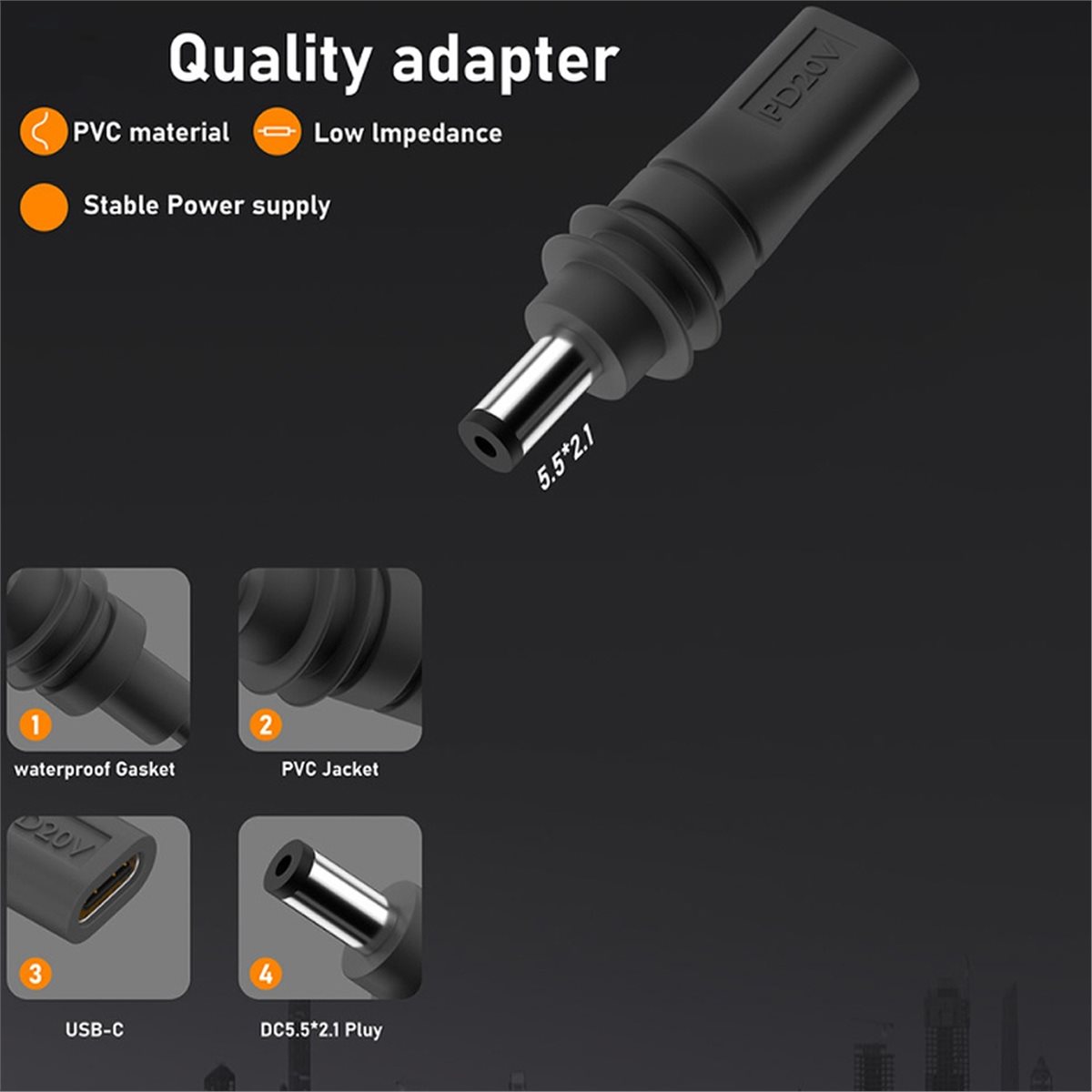Outdoor Power Jack - # Wodoodporny zasilacz 72V, zasilacz do