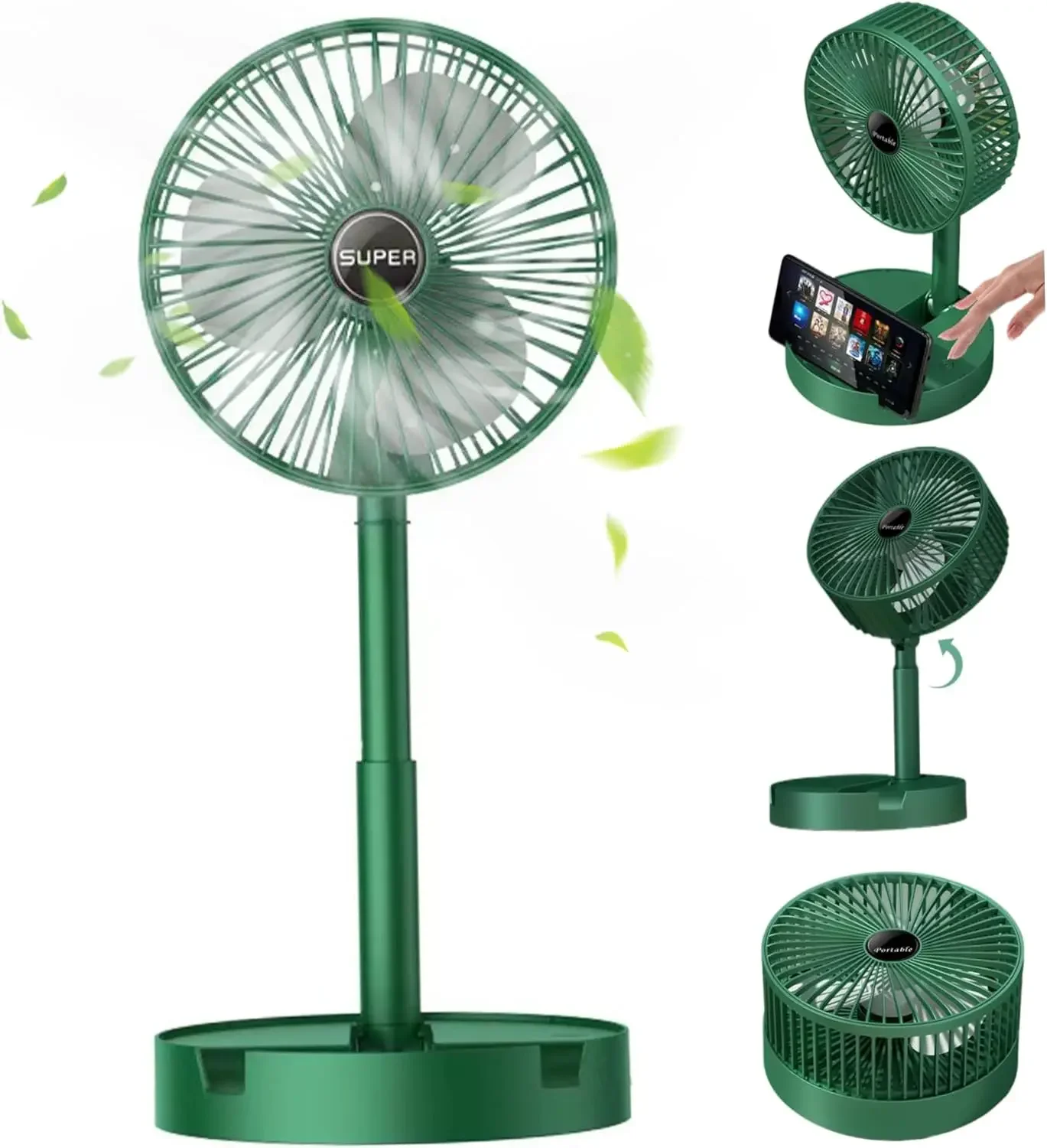 Outdoor Power Pedestal - Składany elektryczny wentylator USB, przenośny wentylator