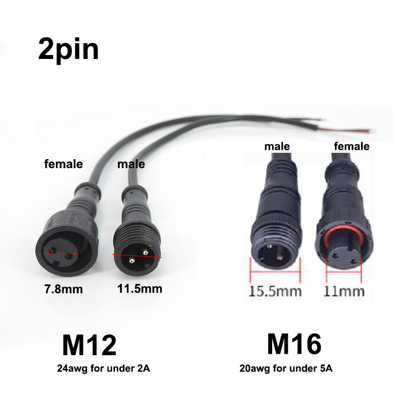 Złącze kablowe M12 M16 2 3 Pin – Outdoor Power Jack recenzja i cena