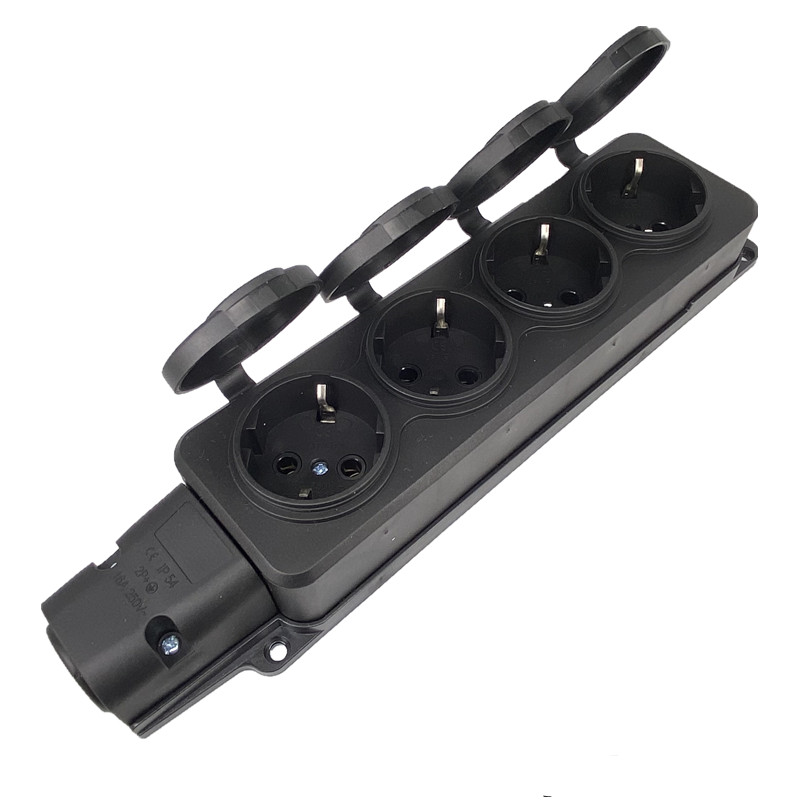 EU German 3/4 Ways Outdoor Wat – Outdoor Power Strip With Cover recenzja i cena